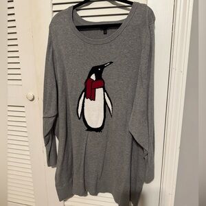 Gray Penguin Sweater